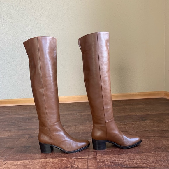 Gianvito Rossi Brown 85m Knee Hi Riding 